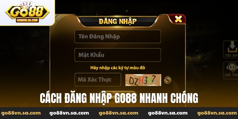 Đăng nhập Go88 cực đơn giản chỉ với 4 bước siêu nhanh chóng - Nudosi