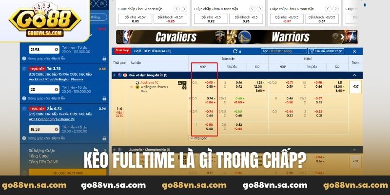 Kèo fulltime là gì? Hướng dẫn đọc và chơi các loại kèo Go88 - Nudosi