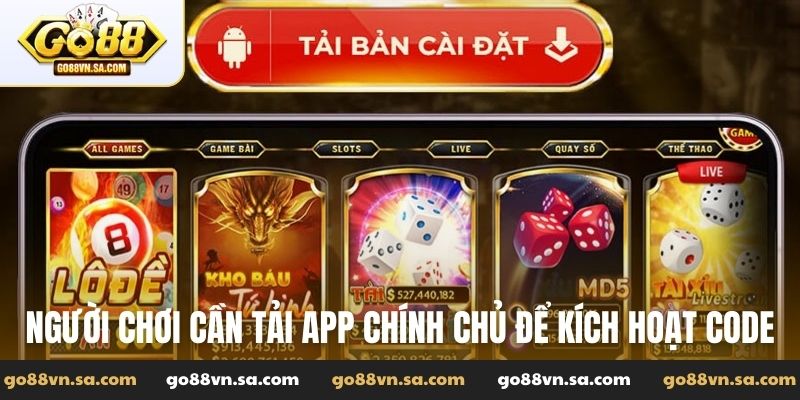 Hướng dẫn tải Go88 nhận code 200K thưởng nóng cho tân thủ - Nudosi