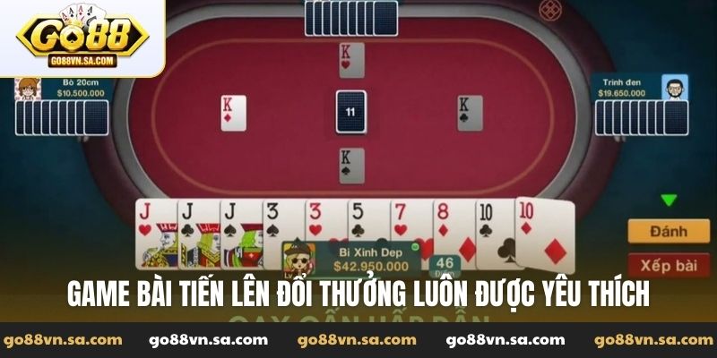 Chơi game bài tiến lên đổi thưởng hấp dẫn nhất tại Go88 - Nudosi