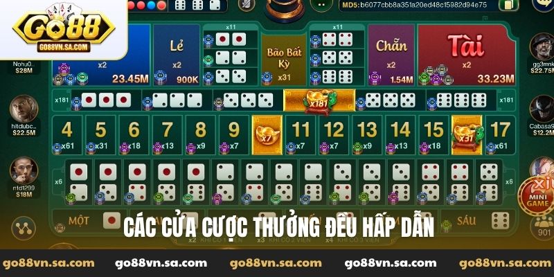 Sicbo Đại phú quý - Bản game chơi 3D đình đám tại Go88 - Nudosi