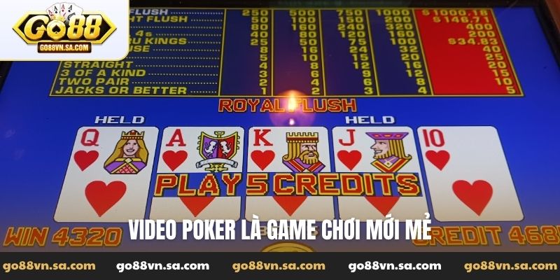 Video poker - Chinh phục lá bài tây để nhận thưởng lớn - Nudosi